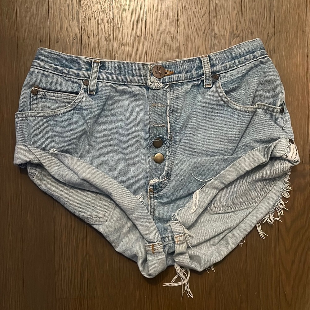 One teaspoon distressed denim shorts